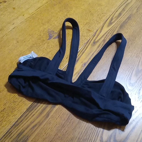 Andie Womens Bikini Top Small BLACK MONACO Swim Vacation Summer Cruise Pool NEW - Picture 4 of 6